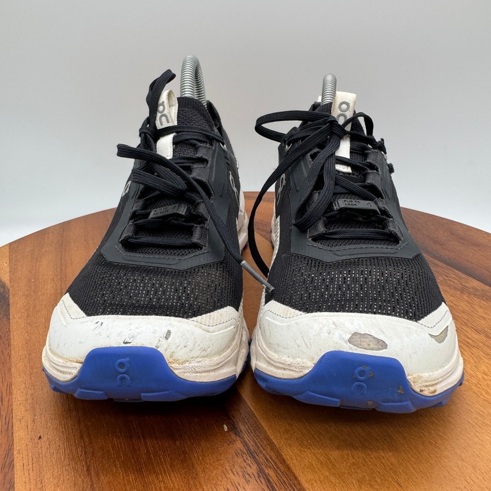 On Cloud Cloudultra 2 Hybrid Trail Running Shoes Womens 8 White Black Blue - Picture 2 of 10
